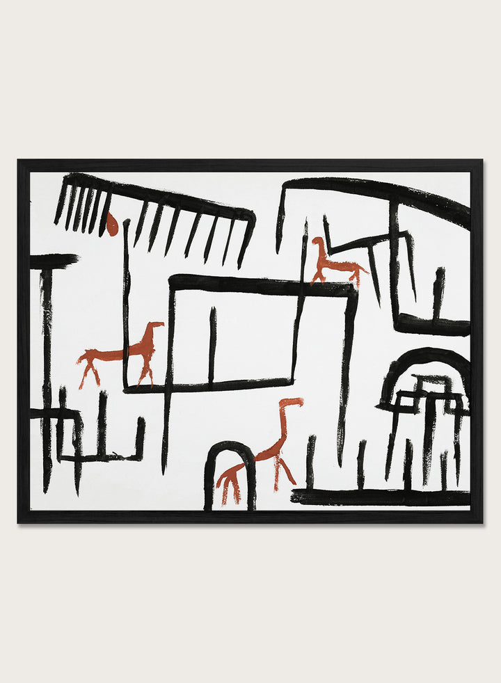 Paul Klee Animals in an Enclosure 1938 Art Print