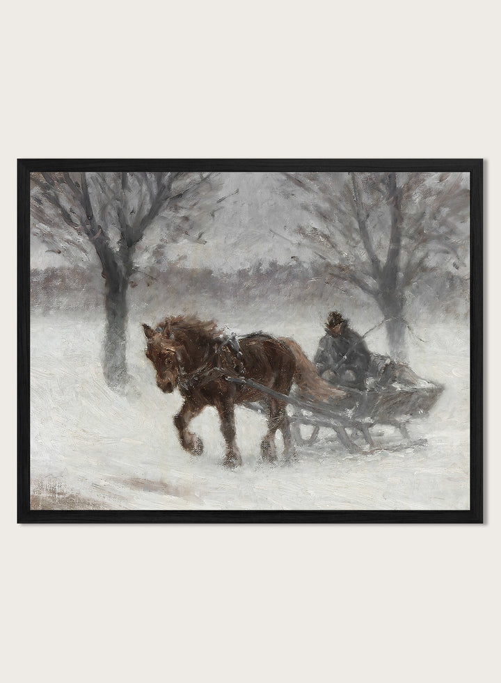 "In Snowfog" Winter Art Print
