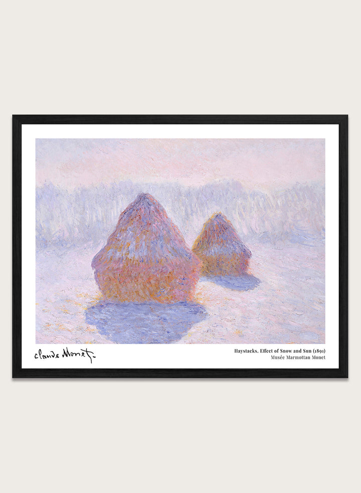 Claude Monet Haystacks (Effect of Snow and Sun) Art Print