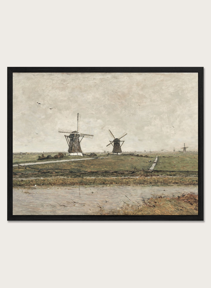 "Polder with Mills near Overschie" Art Print
