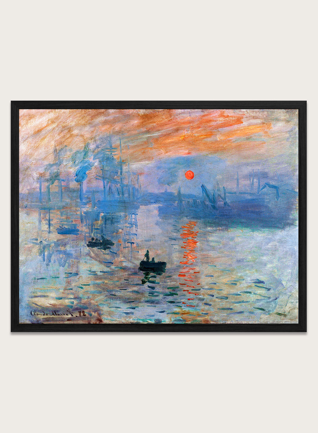 Claude Monet Impression, Sunrise Art Print