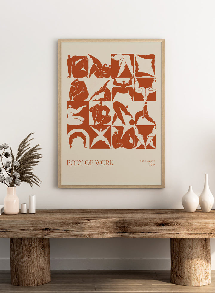 Arty Guava - Body of Work (Terracotta) Art Print