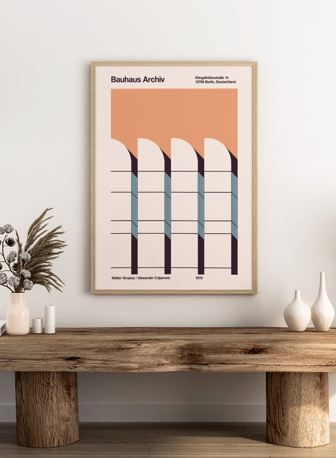 Florent Bodart - Modernist Arched Facade Art Print