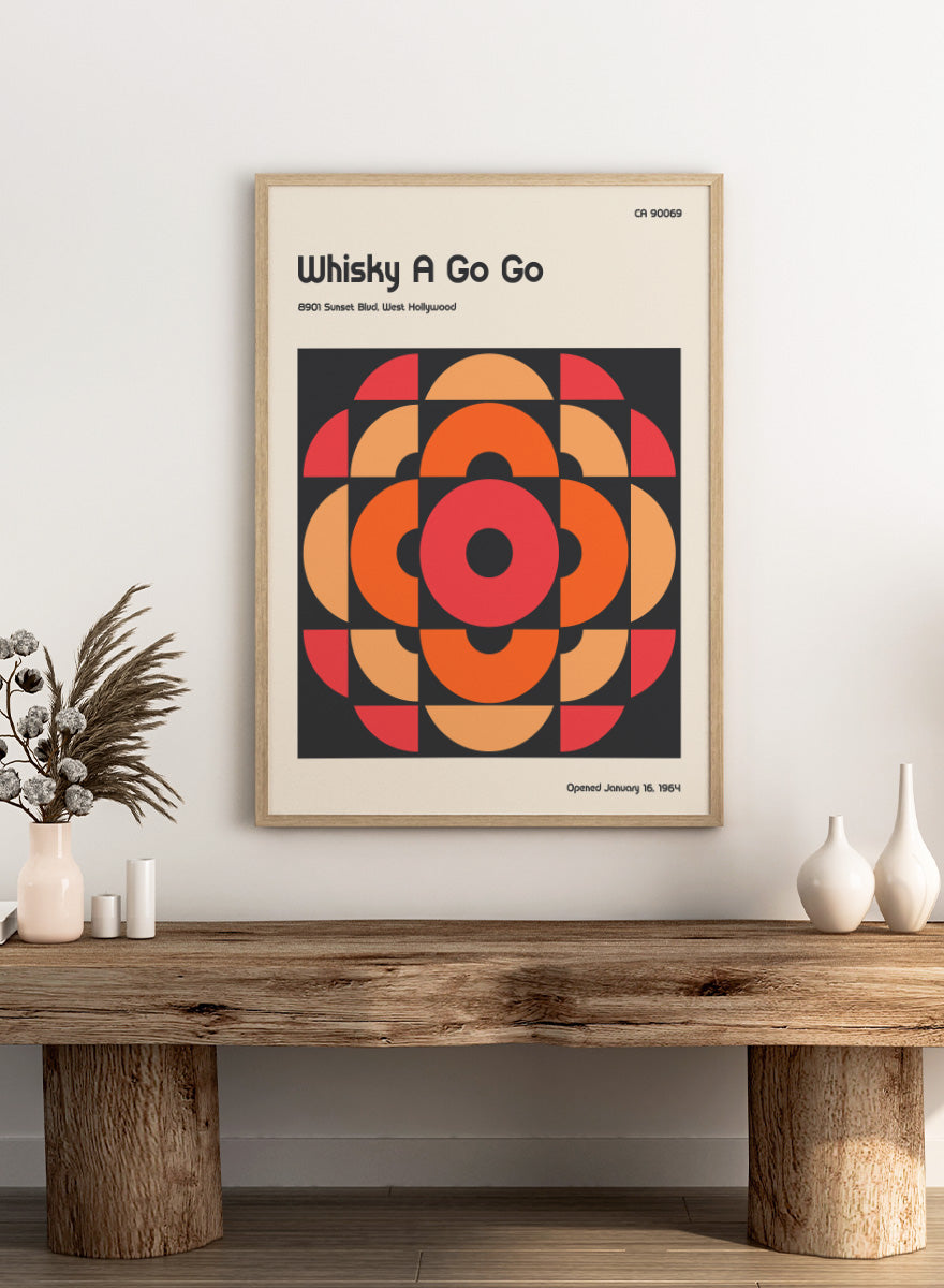 A retro-style poster or art print with the text &