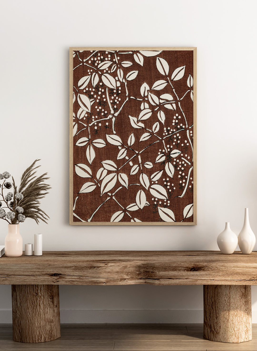 Watanabe Seitei Leaf Pattern Art Print