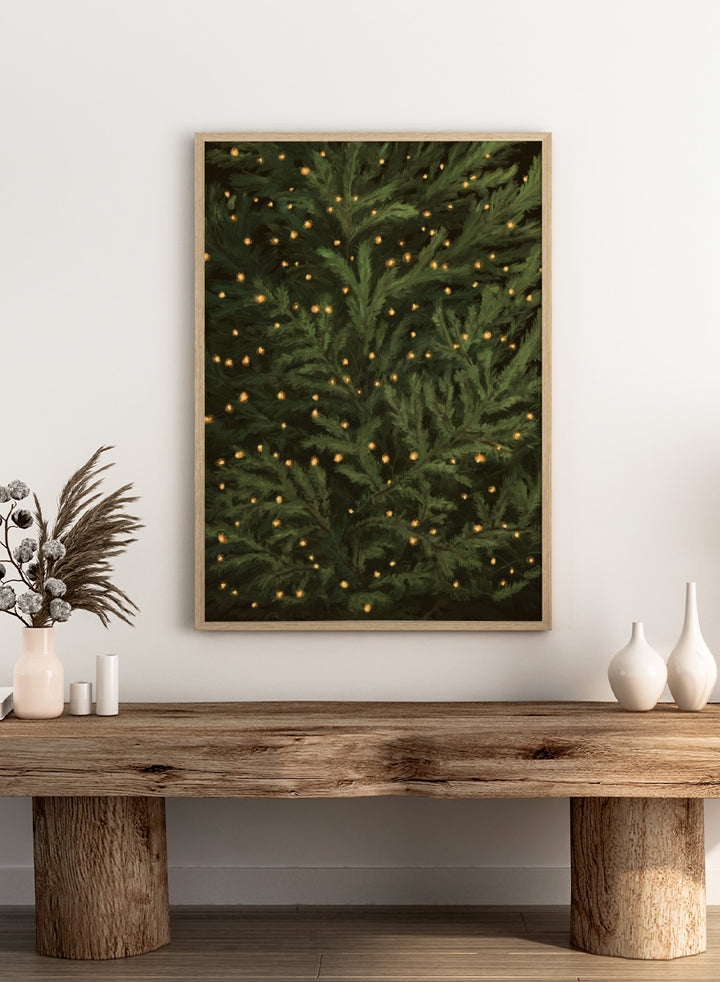 NKTN - Glowing Christmas Tree Art Print
