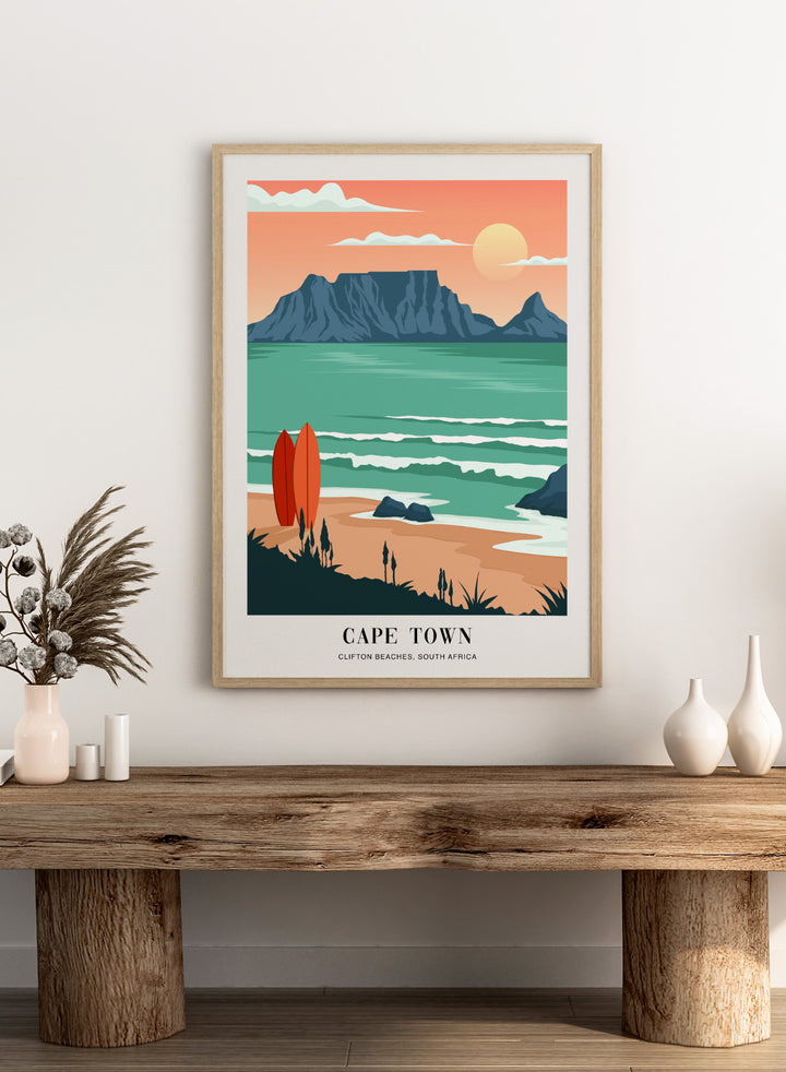 Clifton Beaches Cape Town Art Print