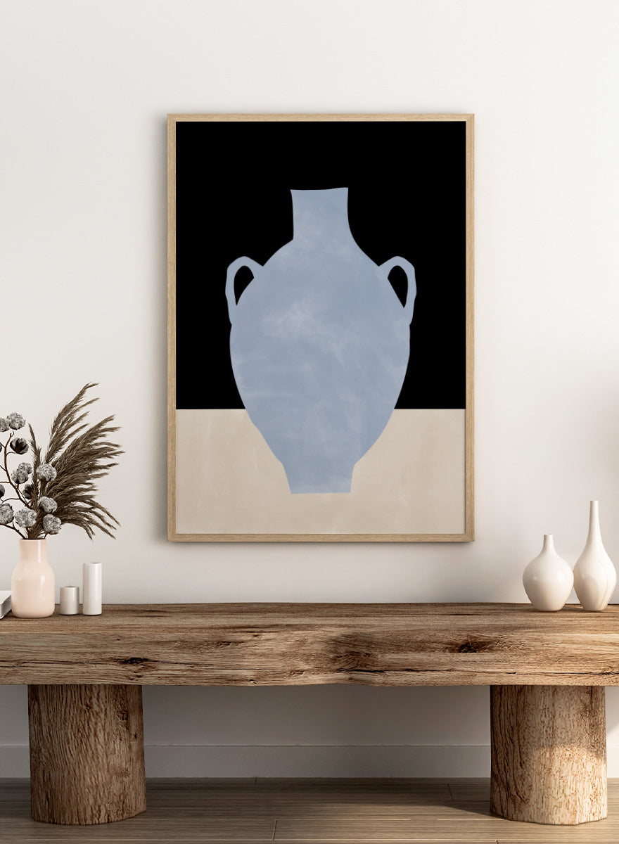 Elena Ristova - Blue Minimalist Vase Art Print