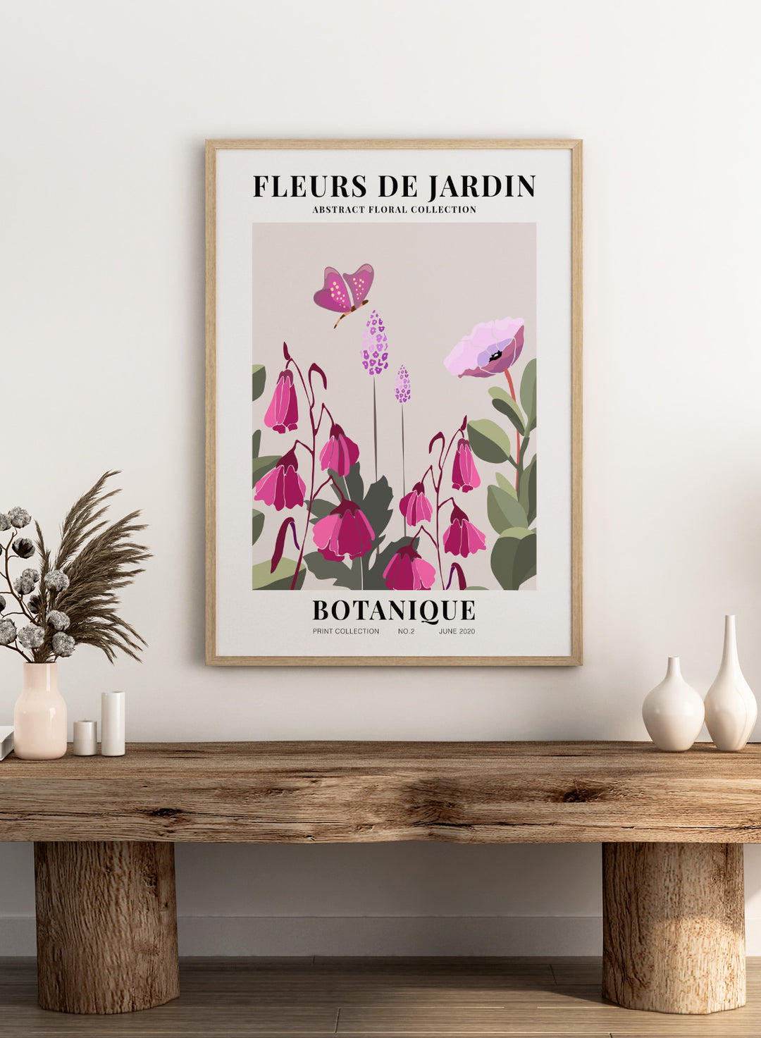 Fleurs de Jardin Botanique Art Print