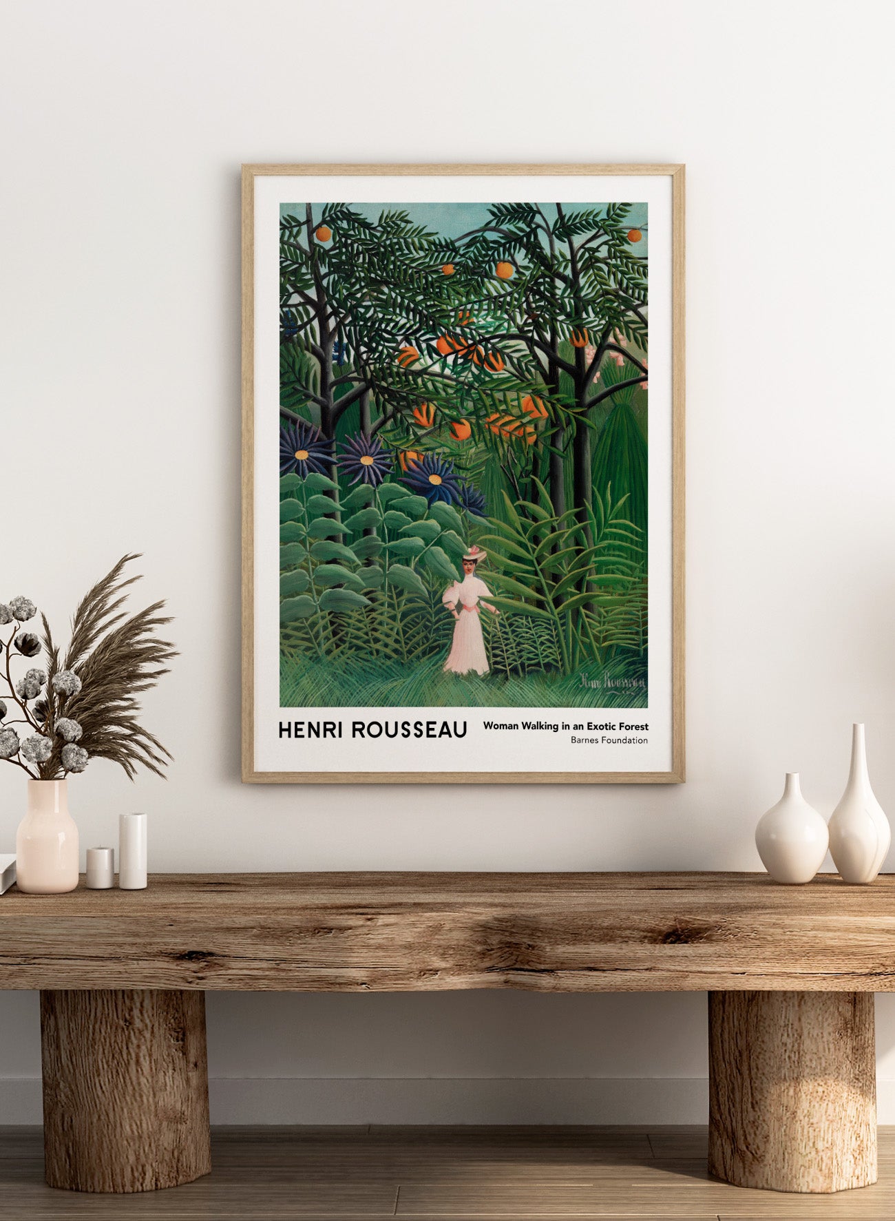 Henri Rousseau Woman Walking in an Exotic Forest 1905 Vintage Art