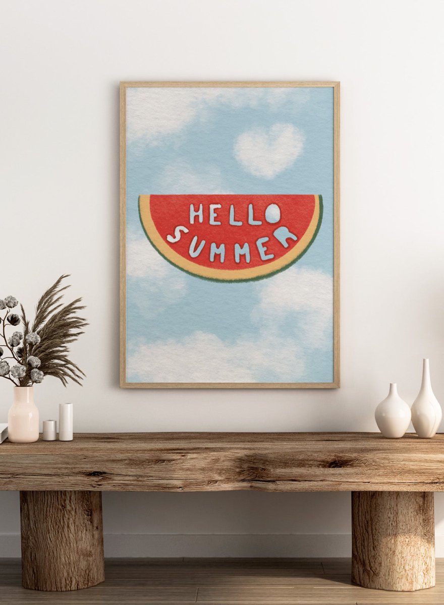Lisa Solomoniuk - Hello Summer Watermelon Licensed Fine Art Print