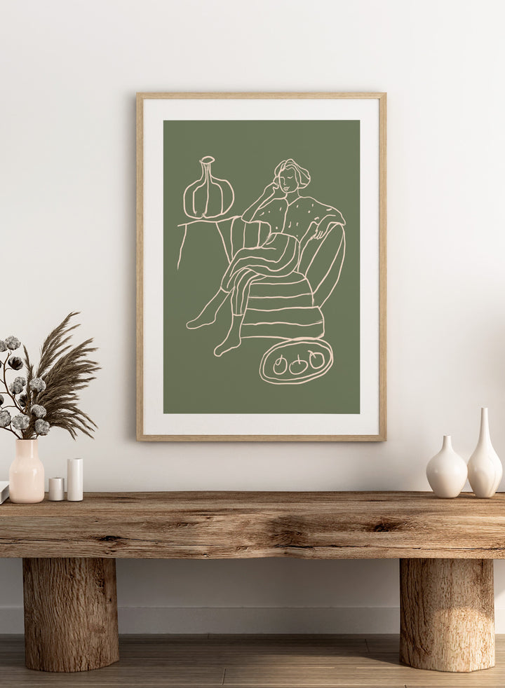 'The Recline' Aesthetic Art Print