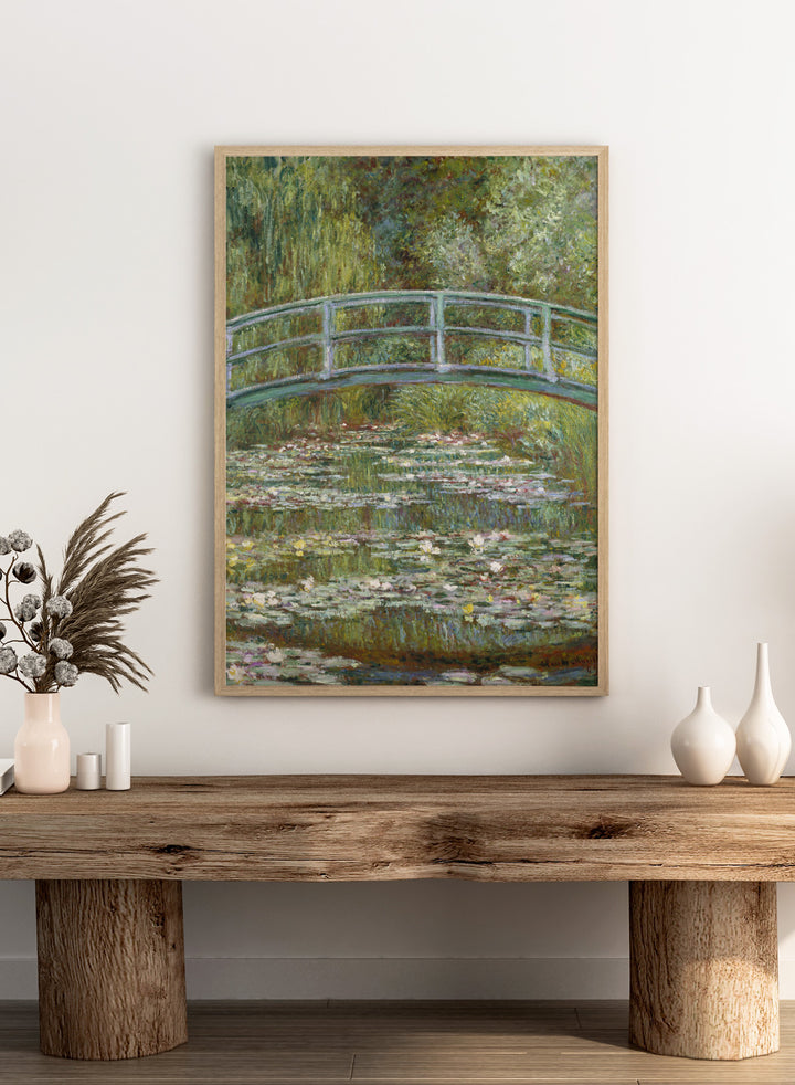 Claude Monet Bridge over a Pond of Water Lilies Art Print