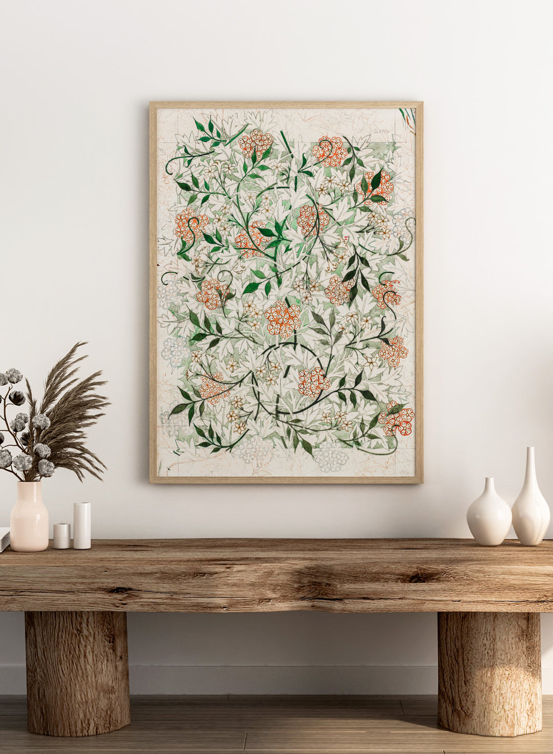 William Morris Jasmine Pattern Art Print