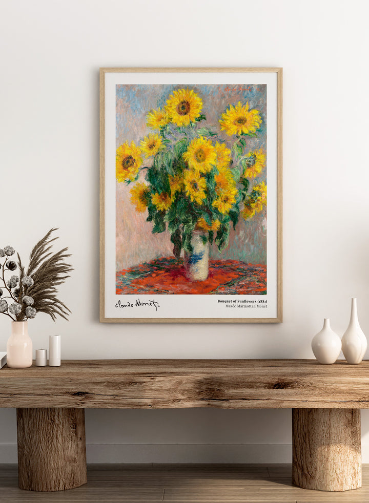 Bouquet of Sunflowers 1881 by Monet Print