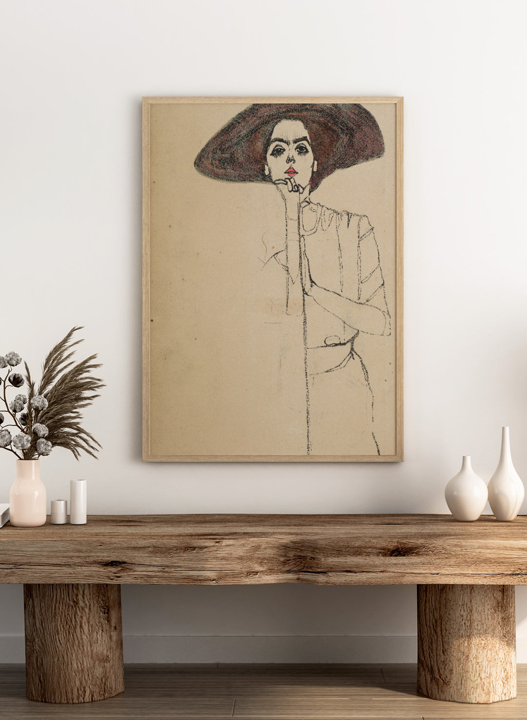 Egon Schiele Portrait of a Woman 1910 Art Print ES06