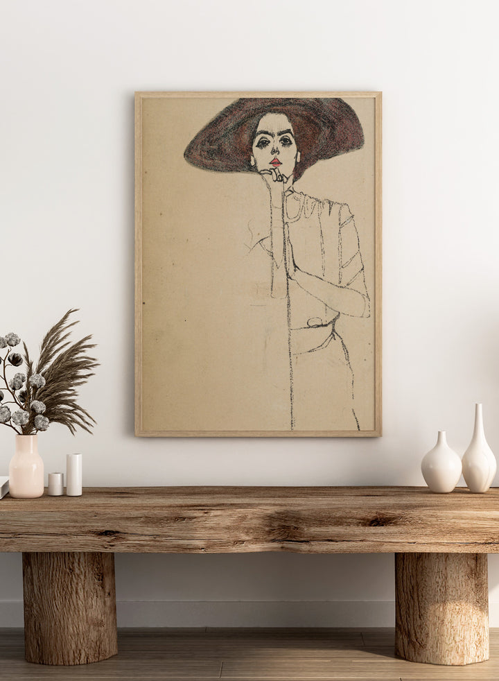 Egon Schiele Portrait of a Woman 1910 Art Print ES06
