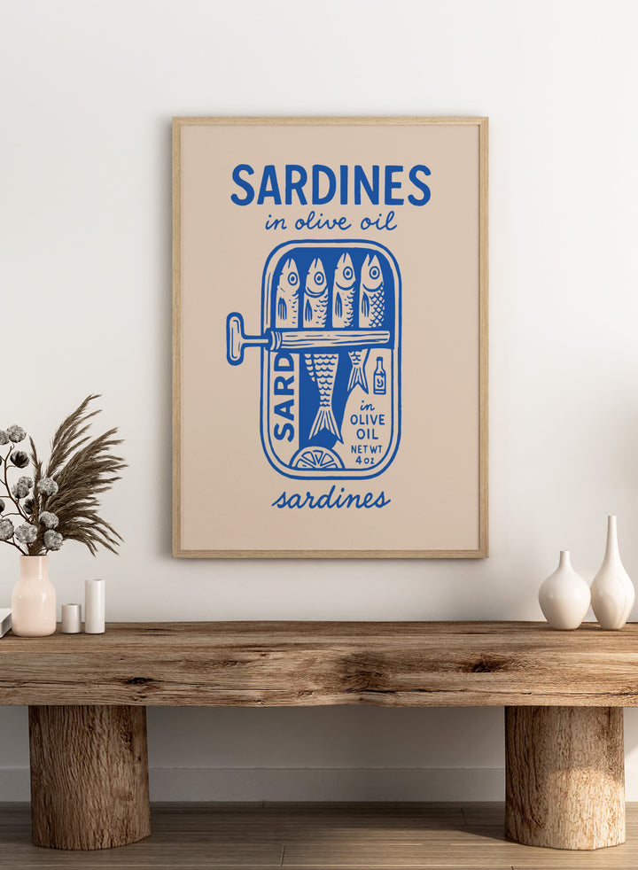 ‘Sardines in Olive Oil’ Aesthetic Art Print