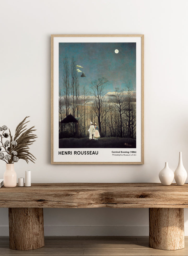 A framed art print of Henri Rousseau&