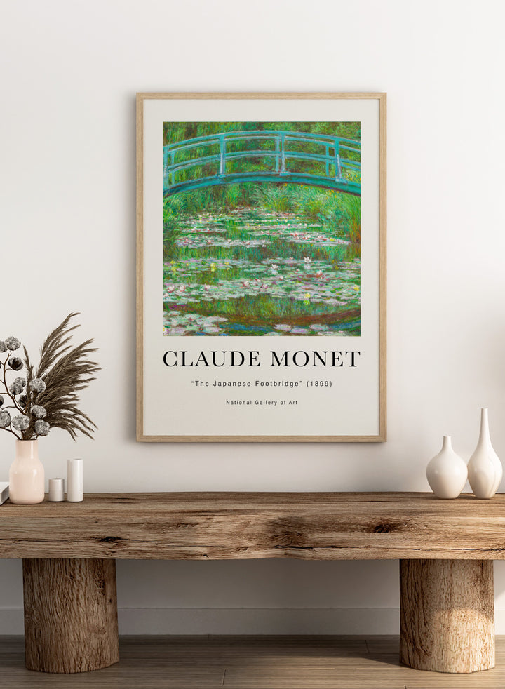 The Japanese Footbridge 1899 by Monet Print