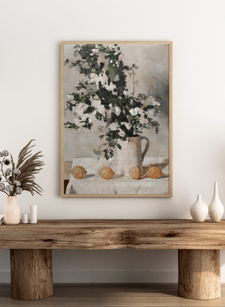 "Flowers and Lemons" Art Print