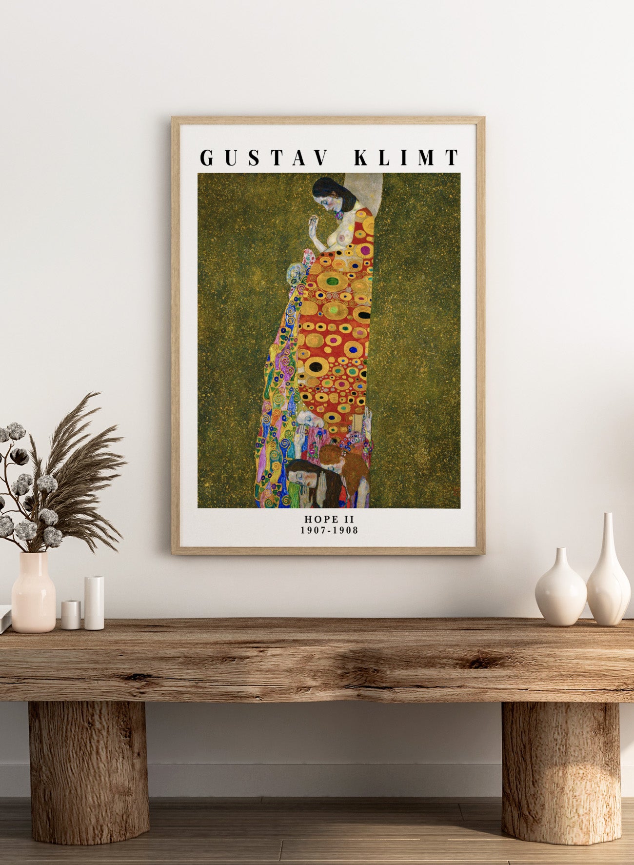 Gustav Klimt Hope II 1907-1908 Vintage Exhibition Poster Art Print