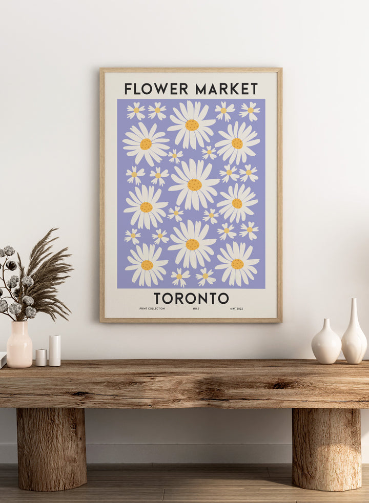 Flower Market Toronto Art Print