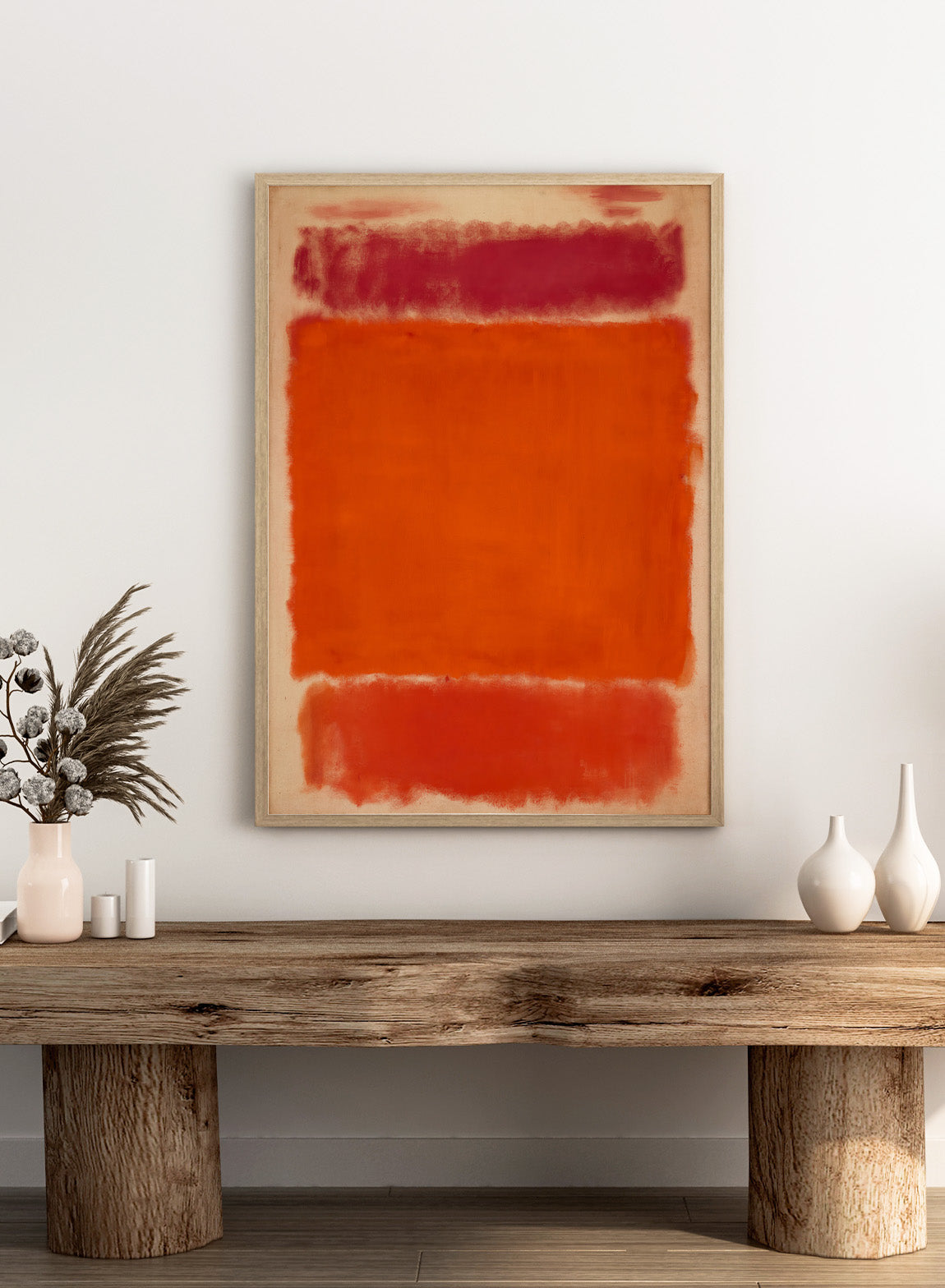 Mark Rothko No. 1 1962 Red Orange Vintage Poster Colorful Art
