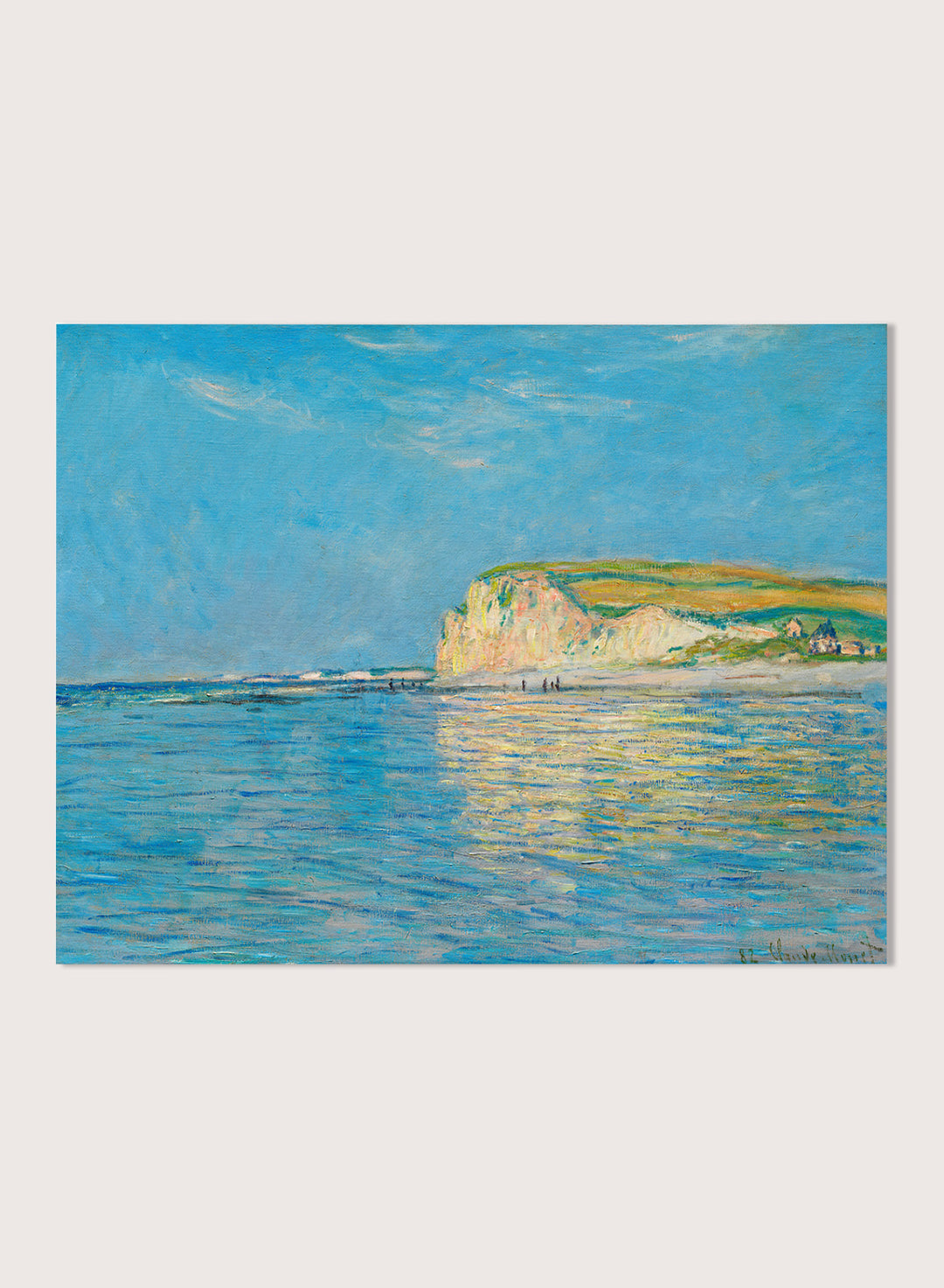 Low Tide at Pourville near Dieppe by Monet Print #N41B