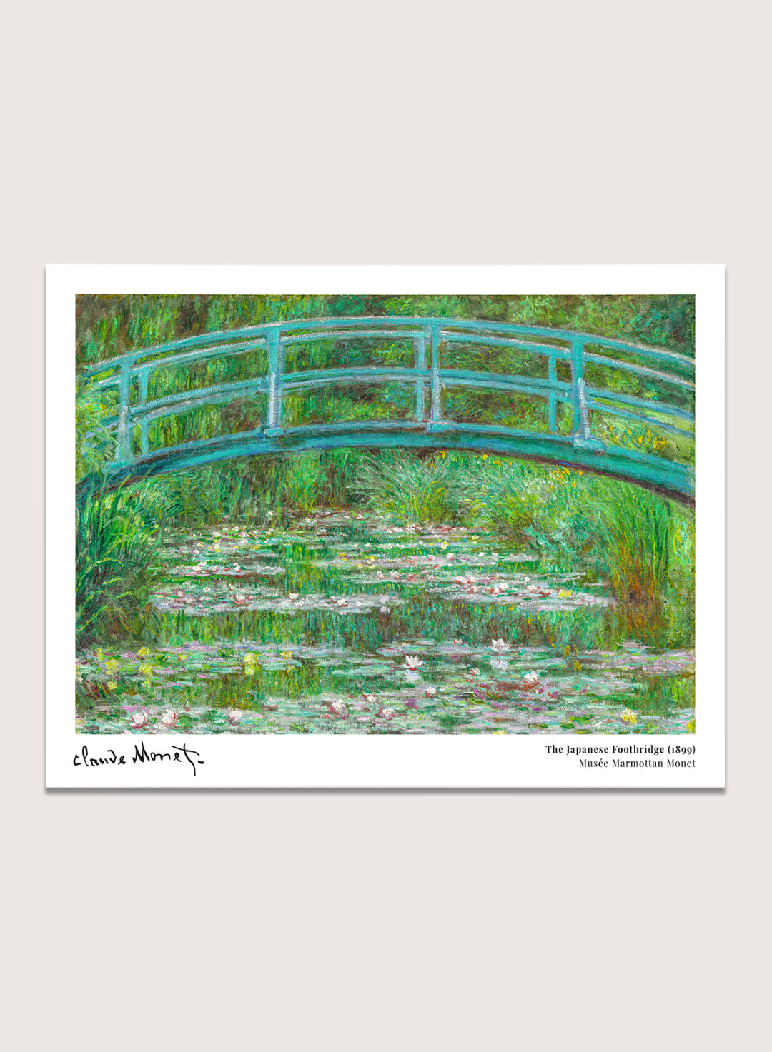 Claude Monet The Japanese Footbridge 1899 Art Print