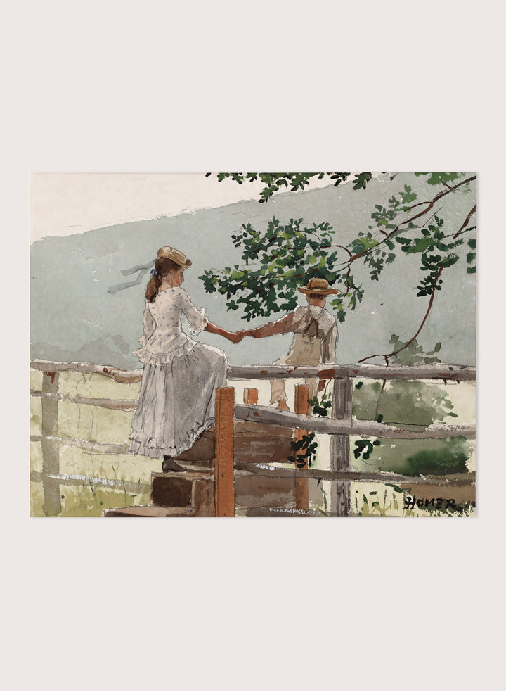 "On the Stile" Art Print