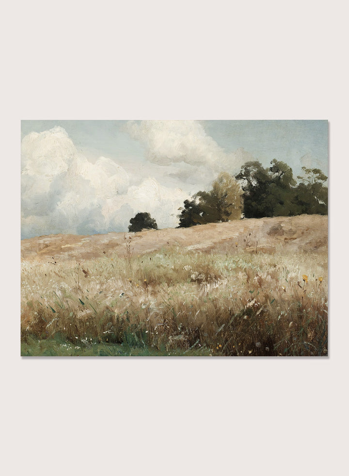 "Sädesfält, Landscape Study" Art Print