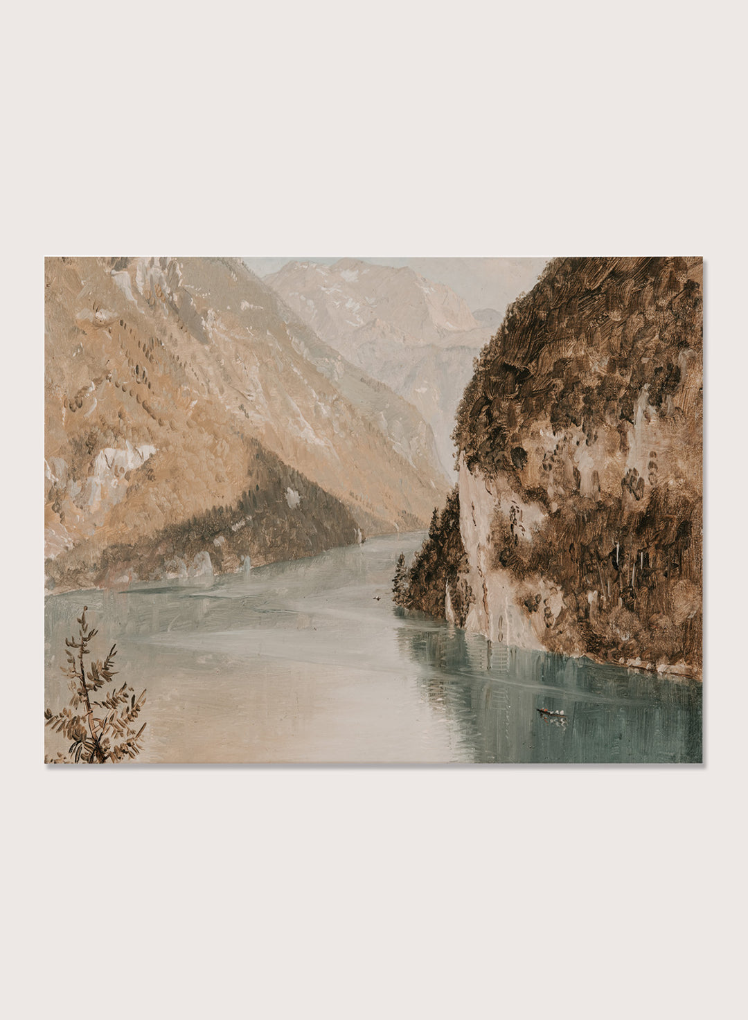 "Drawing, Königssee, Bavaria" Art Print