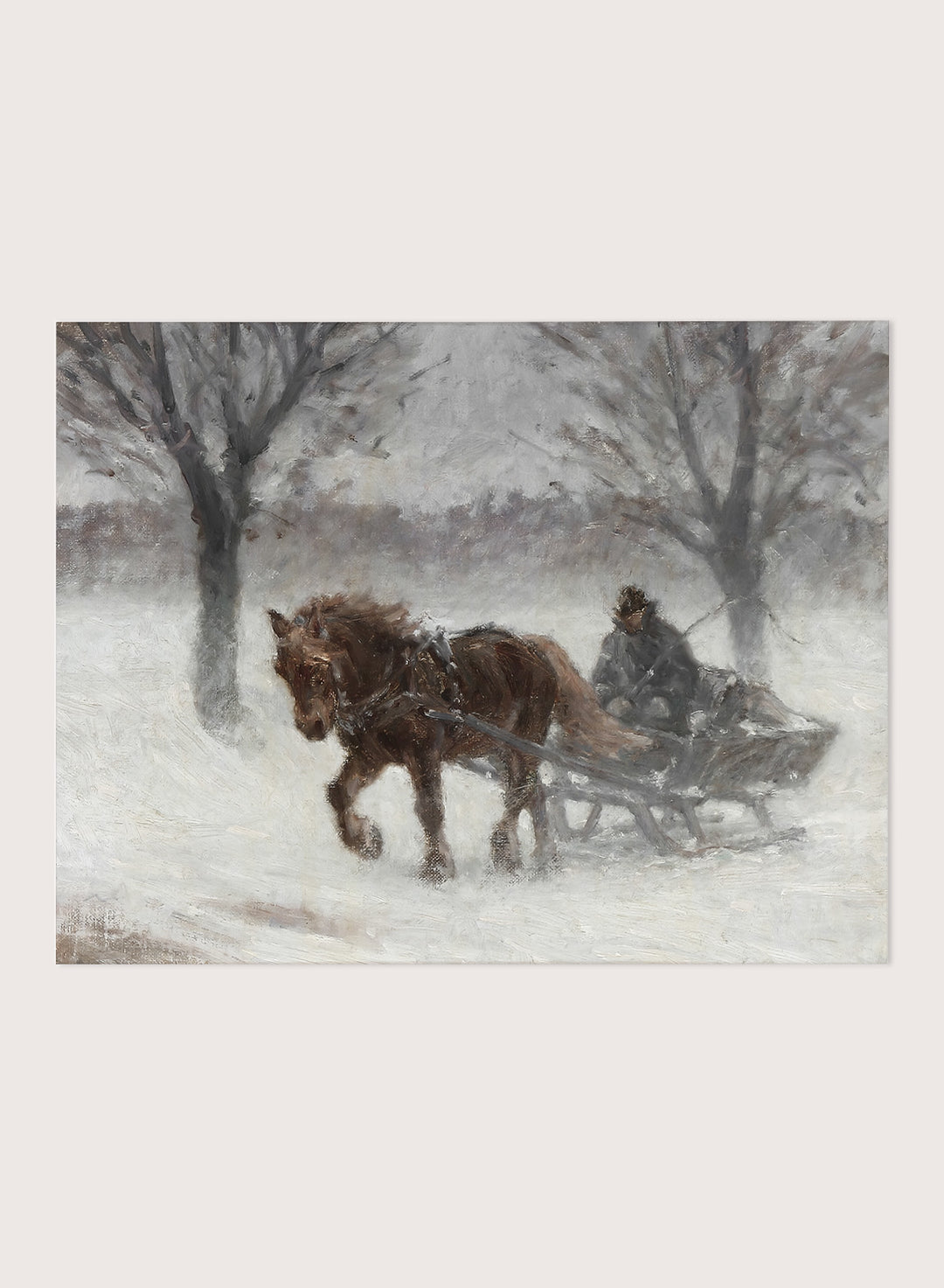 "In Snowfog" Winter Art Print