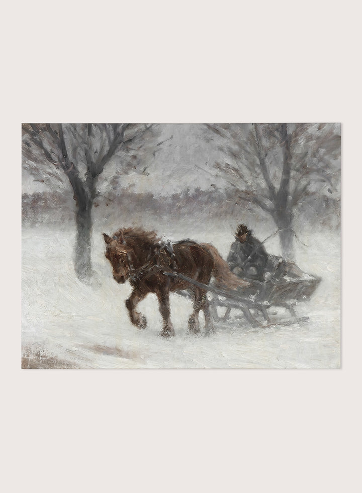 "In Snowfog" Winter Art Print