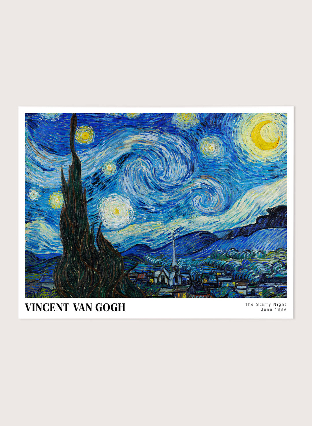 Van Gogh The Starry Night 1889 Art Print