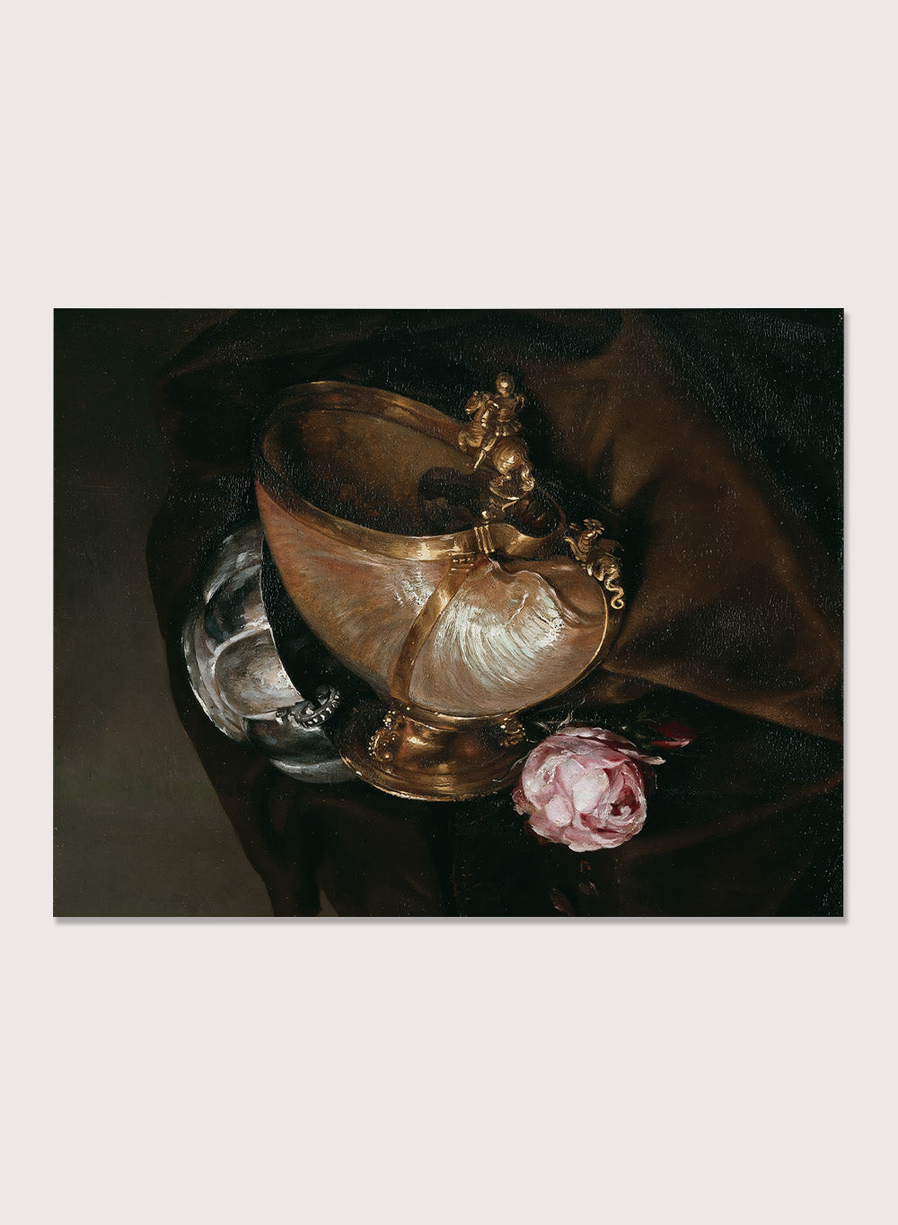 "Still Life with a Nautilus Goblet" Art Print