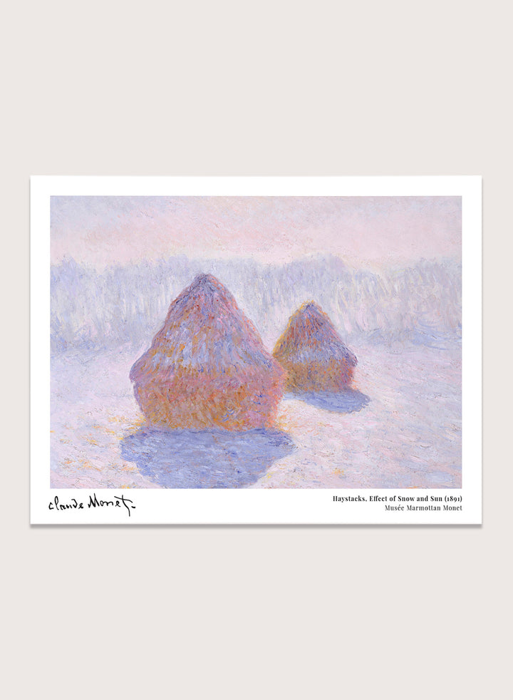 Claude Monet Haystacks (Effect of Snow and Sun) Art Print
