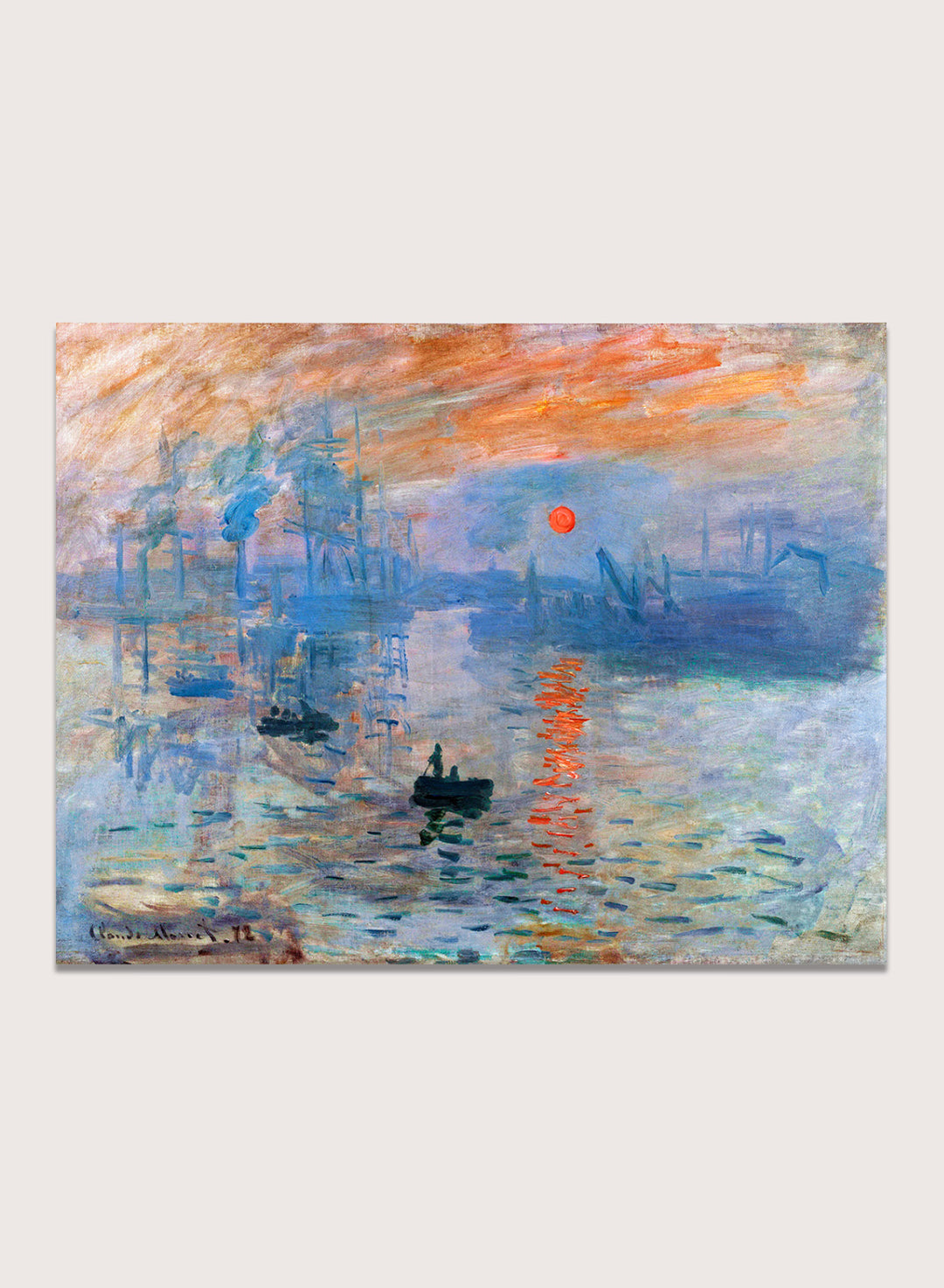 Claude Monet Impression, Sunrise Art Print