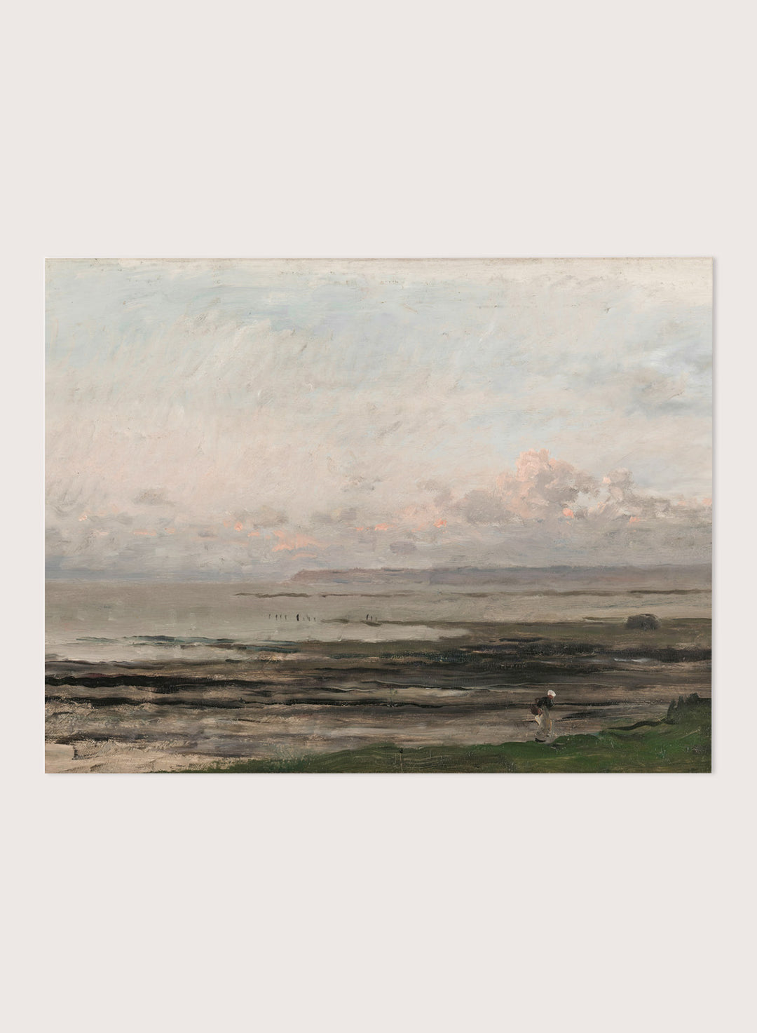 "Beach at Ebb Tide" Art Print
