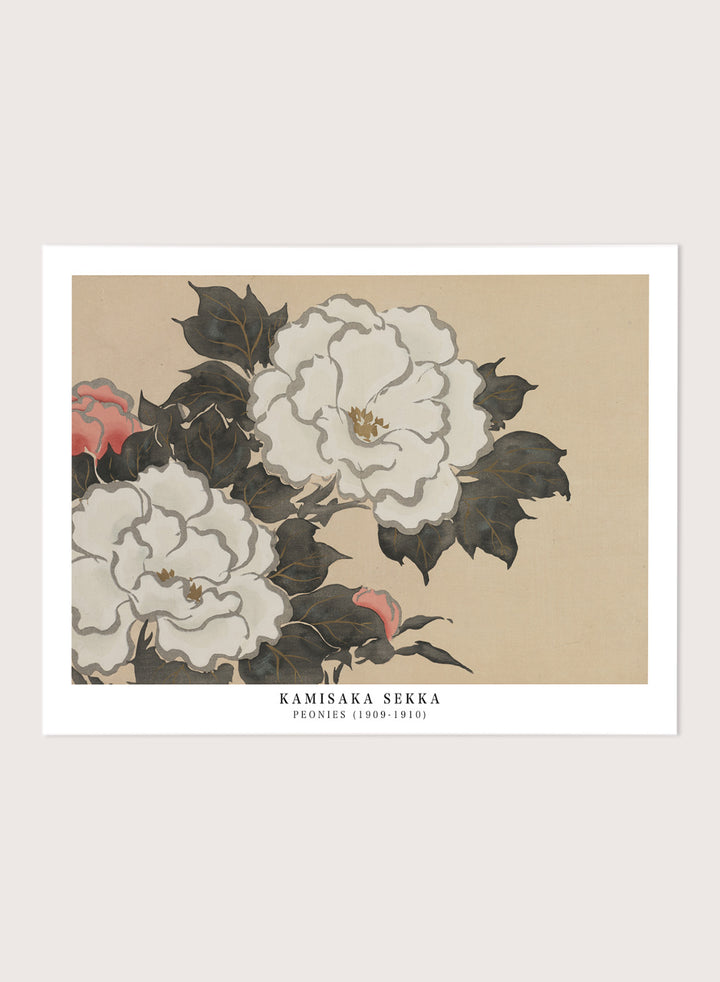Kamisaka Sekka "Peonies" Art Print
