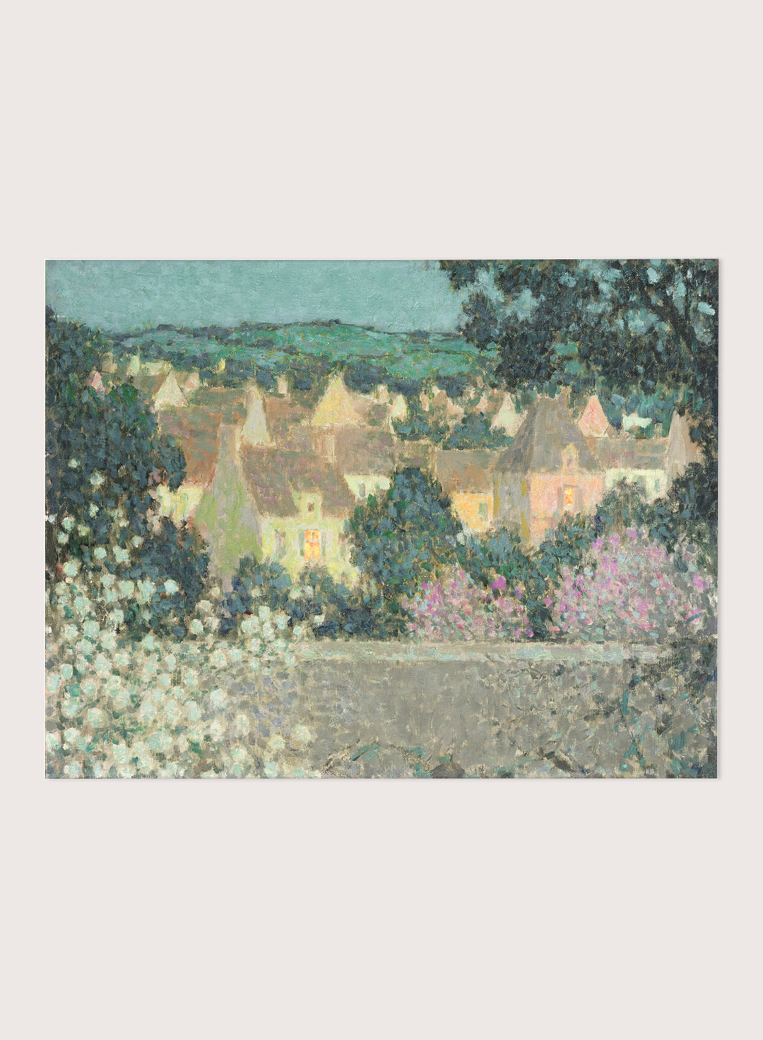 "The Rooftops, Composition" Art Print