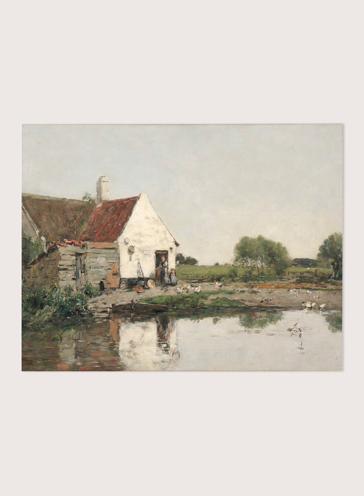 "Farmhouse Near Dunkirk" Art Print
