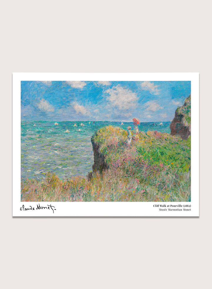 Claude Monet The Cliff Walk at Pourville Art Print