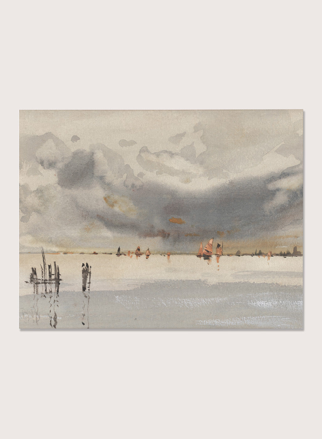"Evening on the Lagoon, Venice" Art Print