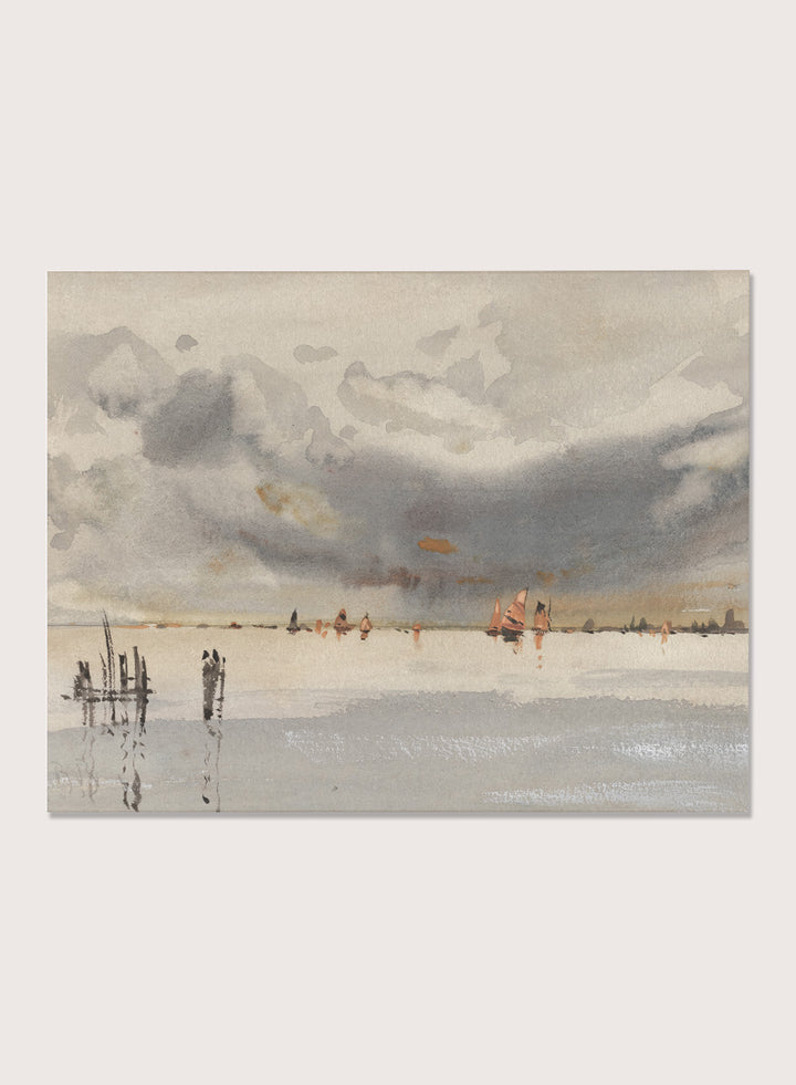 "Evening on the Lagoon, Venice" Art Print