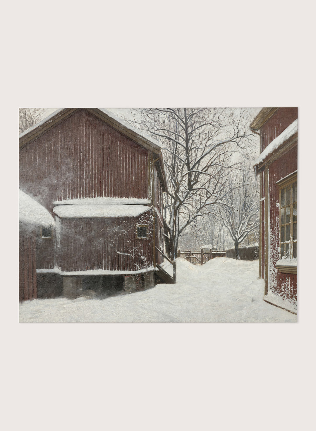 "Snefokk i Majorstuveien 8" Art Print