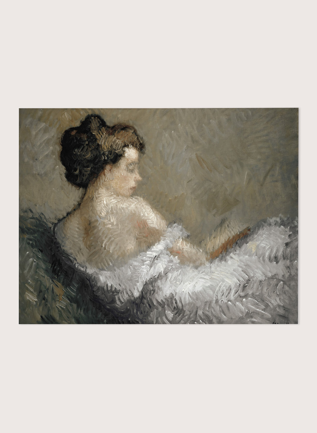 "Figure Crouching" Art Print