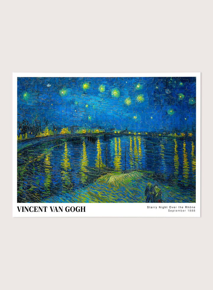 Van Gogh Night Over the Rhone 1888 Art Print