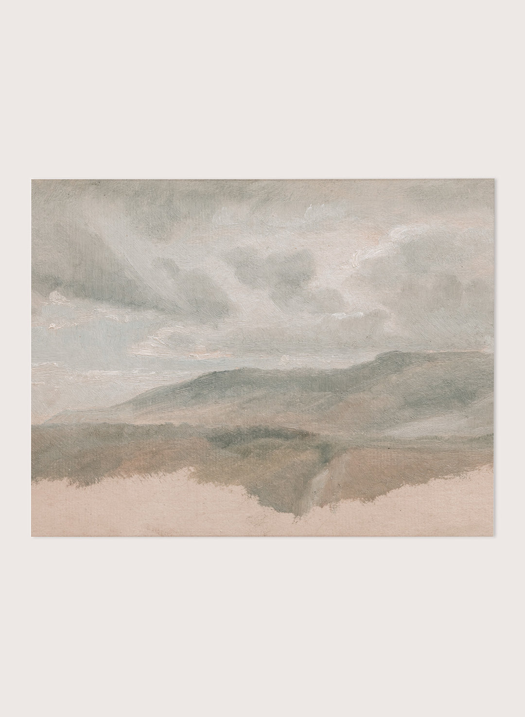 "Landscape Study with Clouds" Art Print